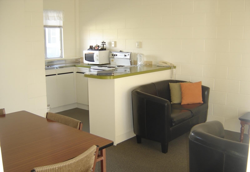 full cooking facilities available in 2-bedroom units
